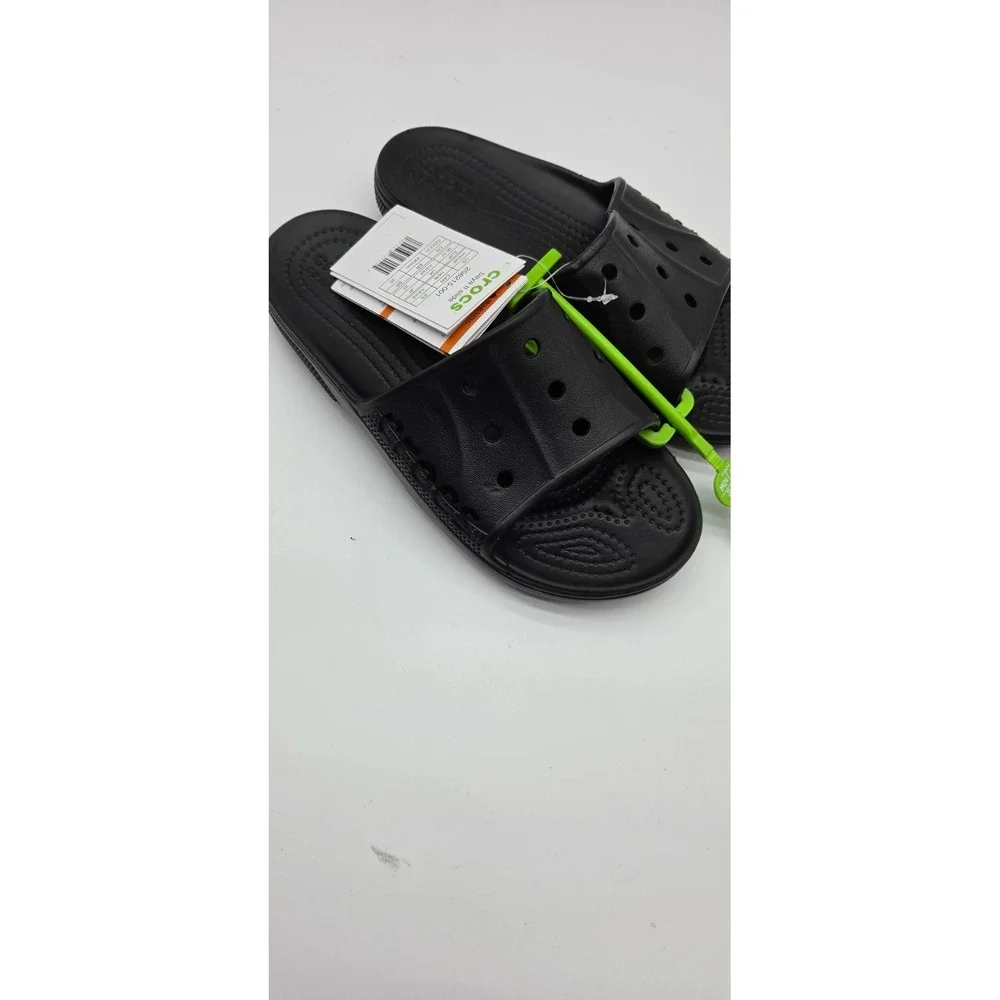 Crocs Baya II Slide Black Unisex Sandals Mens 4 Womens 6 208215-001 NEW